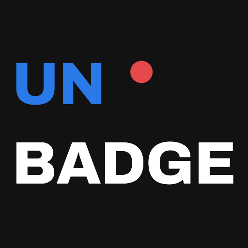 Unbadge app icon — one-tap notification badge cleaner for Android